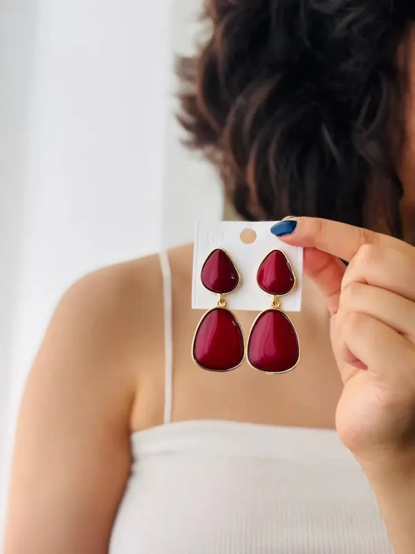 گوشواره فانتزی قرمز - تصویر 4